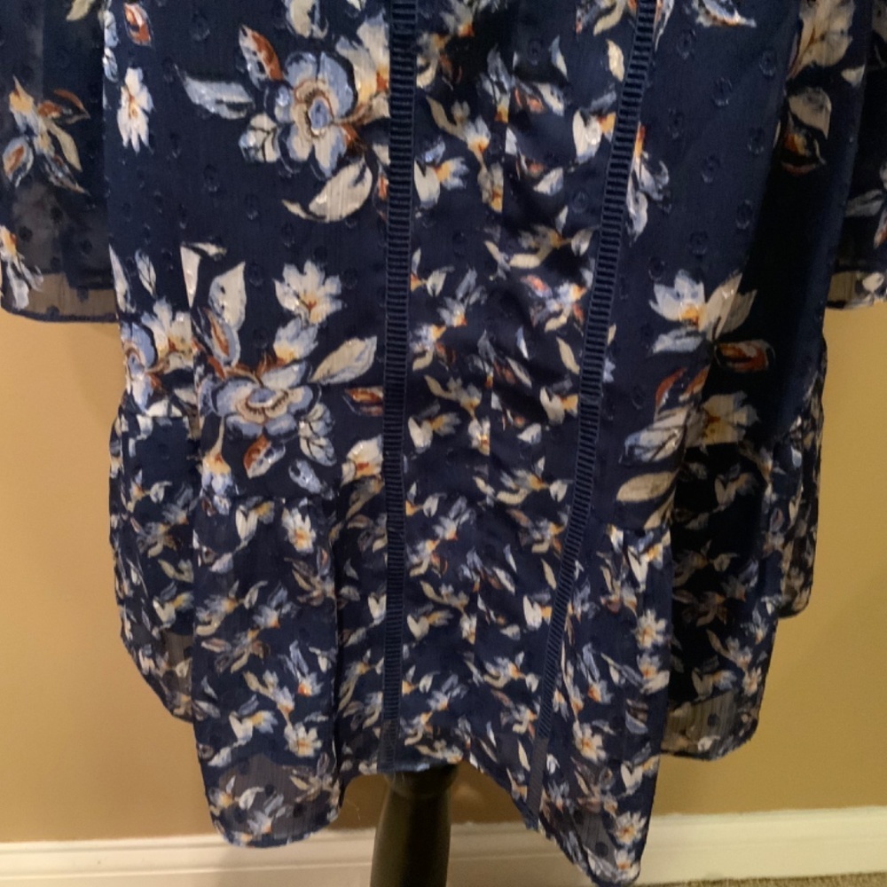 White House Black Market blue Dress women size XS‎ Like new - Picture 5 of 12